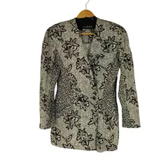 エスカーダ ESCADA 総柄 ノーカラージャケット レディース DE：34 のサムネイル