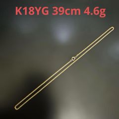 K18WGベネチアンチェーンネックレス38cm 4.3g 地金 身につける資産 