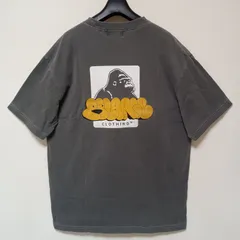 X-LargeエクストララージTシャツ半袖ビンテージ加工墨黒サイズL