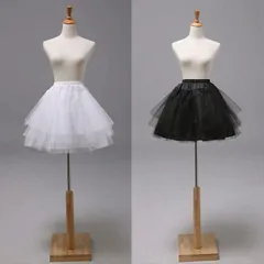 ドレス パニエ 大人 ロング  未使用 大きいサイズ  黒 白 aライン ミニ ペチコートロリータミニ 花嫁 ショート パーティー ウェディングドレス ハードチュール 結婚式 フリル 演奏会 バレエ コンサート #tfvdi