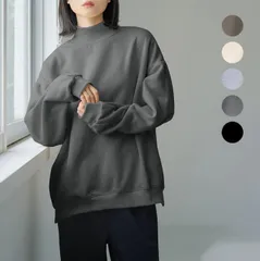トップス 秋冬秋 冬スウェット レディース きれいめ 可愛い シンプル ベーシック ロングシーズン 大きめ 大きいサイズ  裏起毛 温活 あったか 大人 通勤   長袖 パーカー #lnklu