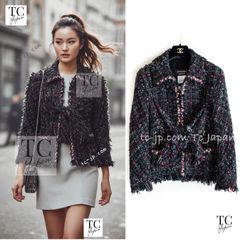 シャネル ジャケット CHANEL 93万 ローズガーデン マルチカラー