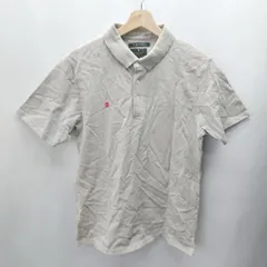 ◇ R.NEWBOLD アール ニューボールド 総柄 半袖 ポロシャツ サイズXL グレー系 メンズ E  【1406180087630】