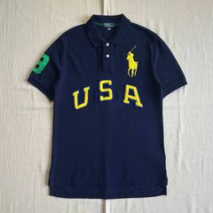 ポロバイラルフローレン ビッグポニー刺繍 半袖ポロシャツ USA 星条旗