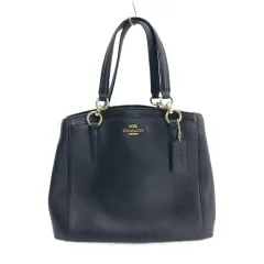 コーチ COACH ミネッタ Minetta ハンドバッグ レザー ネイビー F57847