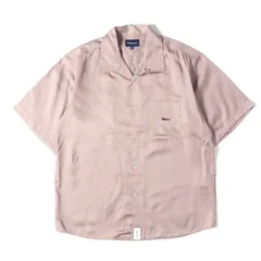 【新品】DESCENDANT ディセンダント シャツ ピンク サイズ:2 | 21SS ワンポイント刺繍 サテン オープンカラー 半袖シャツ (PIER SATIN SS SHIRT) | トップス カジュアルシャツ【メンズ】のサムネイル
