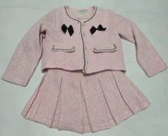 BEBEZOO 女の子 ピンク ツイード 上下 セット 120