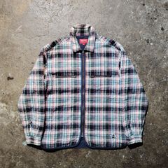 Supreme レッド・チェック柄 キルティングジャケット L - メルカリ