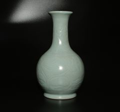 小笠原長春 花瓶 青磁 天然青磁 一輪挿し 伊万里焼 壺 有田焼 鍋島焼