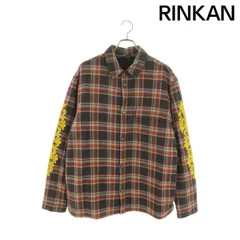 クロムハーツ  WORKN JNKYD PLD 袖フローラルプリントチェック柄シャツブルゾン メンズ XLのサムネイル
