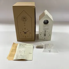 ★ 鳩時計 CUCKOO CLOCK ホワイト 無印良品 MUJI  掛置時計 動作確認済 現状品　のサムネイル