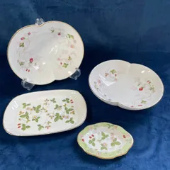 ウェッジウッド Wedgwood ワイルドストロベリー 小プレート・中プレート・マリアージュボール  皿＆マリアージュボール