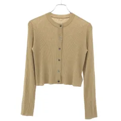 L'Appartement アパルトモン Rib Knit Cardigan リブニットラメカーディガン 25-080-860-7140 ゴールドのサムネイル