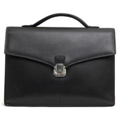 Cartier黒 レザーブリーフケース Cartier カルティエ レザー ブリーフケース ビジネス ブラック - メルカリ