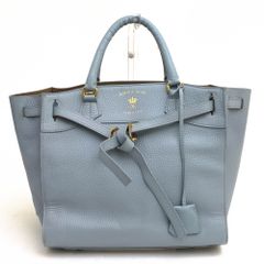 美品✨ ADMJ ターコイズブルー レザー トートバッグ ハンドバッグ 本革