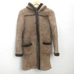 K■フリークスストア/FREAKS STORE 羊革 ムートンコート【F】茶/LADIES■30【中古】