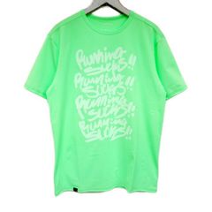 新品 SEE SEE スーパービッグ ラウンド ダブルストライプ Tシャツ 緑 URBS - M SEE SEE SUPER BIG FLAT DOUBLE STRIPE Tの通販 by Musashi's