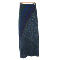 ミッソーニ MISSONI ニット ロングスカート 総柄 イージー ゴムウエスト 青 ブルー /FF■GY44のサムネイル