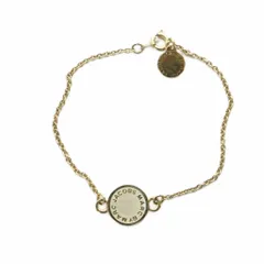 マークバイマークジェイコブス MARC by MARC JACOBS ブレスレット アクセサリー ロゴ ラインストーン チェーン ゴールド色 ■GY11 /MQのサムネイル