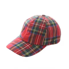 アニエスベー agnes b. CAA2 CASQUETTE タータンチェックキャップ 帽子 チェック 赤 レッド 緑 黄色 ■GY35 /RI ■OSのサムネイル