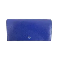 ランバンオンブルー LANVIN en Bleu 長財布 ウォレット 青 ブルー 型押し ロゴ 二つ折り /NU ■GY99のサムネイル