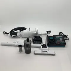 【美品】Makita CL003G 白 本体 充電器 バッテリー(40V)付 makita マキタ 充電式 クリーナー CL003G 40V バッテリー+充電器付き