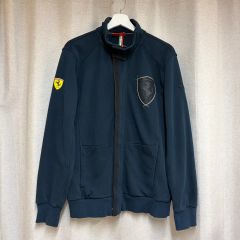 希少 PUMA Ferrari ジップアップジャケット ジャージ 黒 大きめXL
