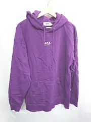 ■ AZUL BY MOUSSY アズールバイマウジー ロゴプリント 長袖 パーカー サイズL パープル レディース E  【1407180058019】のサムネイル