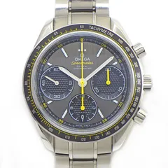 オメガ OMEGA 腕時計 スピードマスター レーシング 326.30.40.50.06.001 デイト クロノグラフ タキメーター スモールセコンド 夜光針/インデックス クロノメーター ギョーシェ グレー文字盤 SS 自動巻き 【箱・保付き】 【中古】のサムネイル