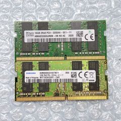 ノートパソコン用メモリ 16GB ×2枚 合計32GB PC4-3200AA 2R×8 DDR4 SK