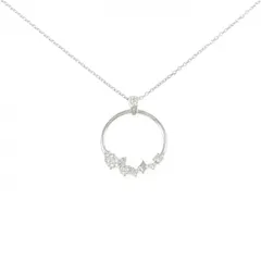 K18WG ダイヤモンド ネックレス 0.12CT