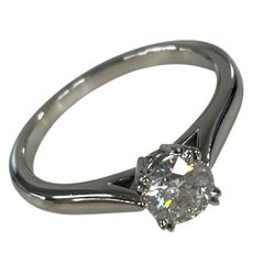 HARRY WINSTON ソリティア ダイヤリング 0.55ct jp7号 - メルカリ