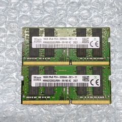 SK hynix 16GBx2 DDR4 PC4-3200AA メモリ 32GB - メルカリ