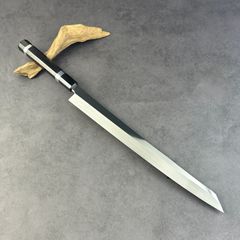 11335鬼反り切付包丁尺三鏡面仕上げ刺身包丁刃は究極の切れ味黒檀五本銀巻八角柄 11335鬼反り切付包丁尺三鏡面仕上げ刺身包丁刃は究極の切れ味黒檀五本