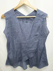 ◇ STUDIOUS ステュディオス 2way ノースリーブ ブラウス カットソー サイズF ブルー系 レディース P  【1408200048645】のサムネイル