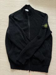 stone island ドライバーズニット 黒 ダブルジップ - メルカリ