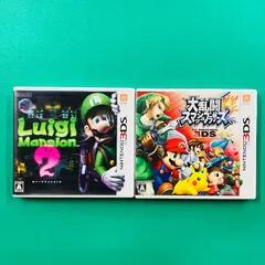 【ケースあり 2点セット】3DS ルイージマンション2 大乱闘スマッシュブラザーズ for Nintendo 3DS 任天堂 ニンテンドー