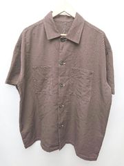 ◇ ⊂ EMMA CLOTHES 엠마 클로즈 반소매 셔츠 사이즈 F 브라운 남성 P [1409090013393]