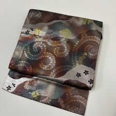 未使用廃盤希少品✨小杉織物株式会社クジラと波模様細帯 鯨 - メルカリ