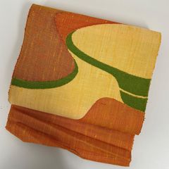 昭和レトロ 越後絣 小千谷紬 着物 着用可 古布 はぎれ リメイク 材料