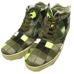 WHITE FLAGS ホワイトフラッグス Woodrow Olive Degicamo Patchwork ウッドロウ パッチワークサイドジップミドルカットスニーカー 28cm オリーブ 定価52,800円 スニーカー シューズ g26577のサムネイル