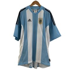 希少サイズ ユニフォーム adidas／2002 アルゼンチン 大きいサイズ 希少】2002 アルゼンチン代表 ユニフォーム ホーム 日韓W杯 サッカー