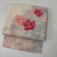 V3208 ○高級 正絹 刺繍 名古屋仕立て 名古屋帯 - メルカリ