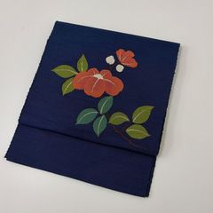 夏帯 名古屋帯 正絹 絽 金銀糸 西陣織 花 華柄 セミフォーマル sh0208