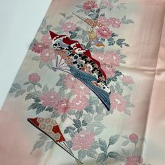 b416 正絹 袷 訪問着 金彩ラメ 未使用しつけ付極美品 着物 - メルカリ