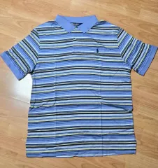 ポロ ゴルフ ストライプ カラ Tシャツ XL