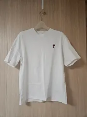 正規品 アミ スモール ハート 半袖 Tシャツ 白のサムネイル