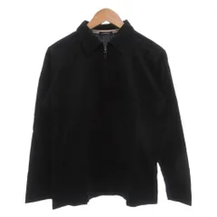 バーバリー ロンドン BURBERRY LONDON Tシャツ M 黒 ブラック 長袖 レギュラーカラー ハーフジップ /SCのサムネイル
