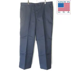 新品 90s USA製 US NAVY 実物 米軍 ユーティリティ ワークパンツ 40R×30 紺系 ネイビー DSCP アメリカ製 デッドストック D154-25-0007ZVのサムネイル