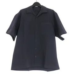 ロクマルサン 603 MIDWEST オープンカラー シャツ 胸ポケット 半袖 ネイビー 紺 1211-067のサムネイル